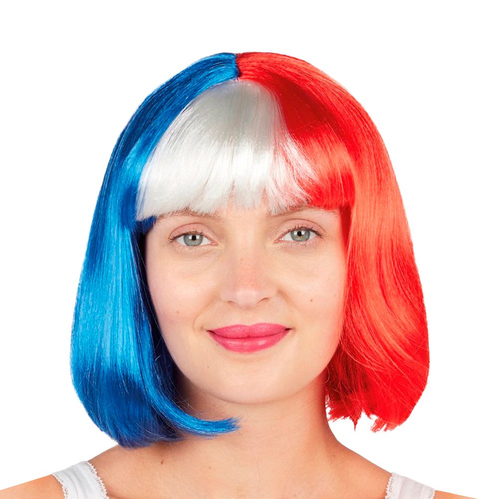 Peluca Melena 3 Colores 100 Gr Fiestas Patrias Big Party