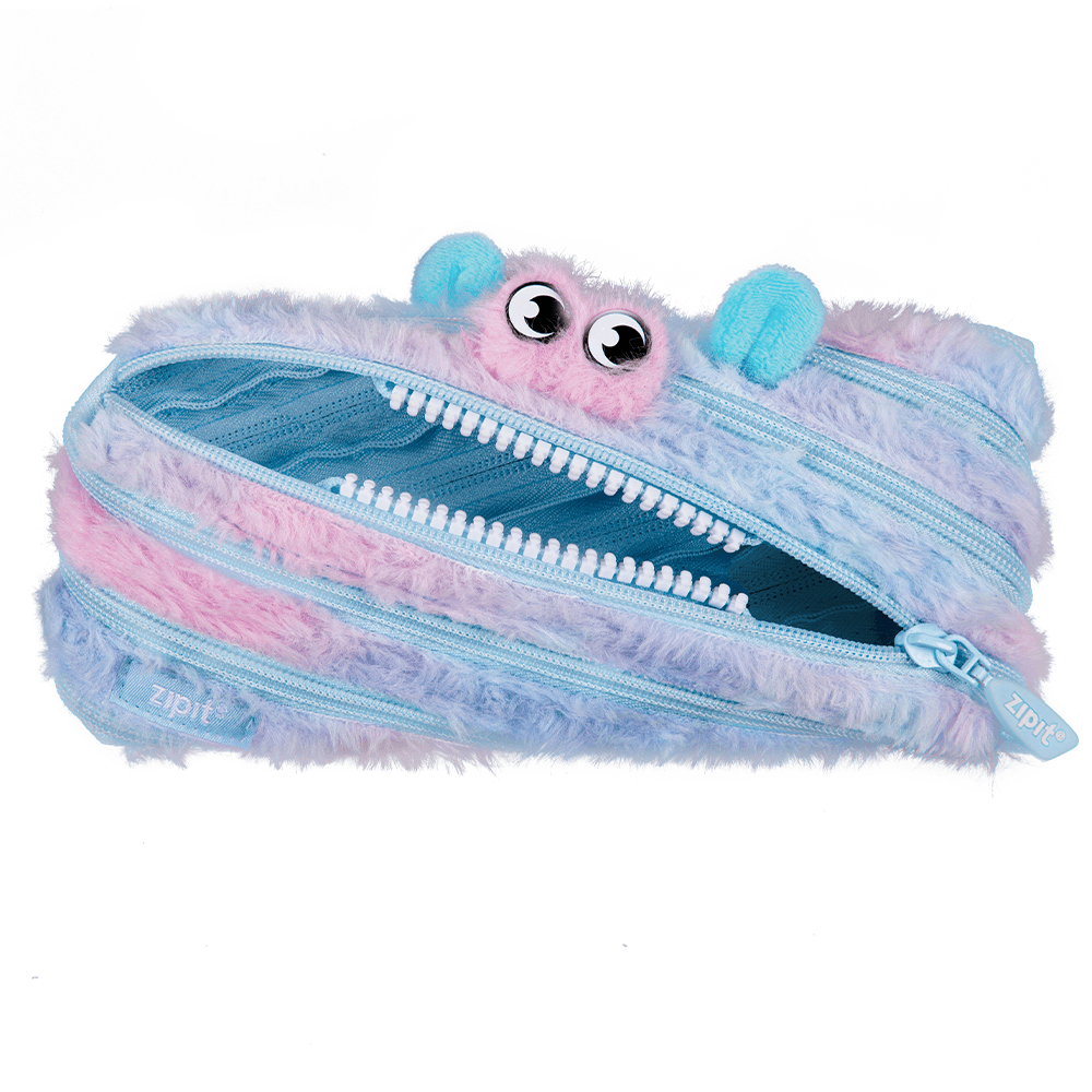 Estuche Furry Monster Azul & Rosado Faber Castell