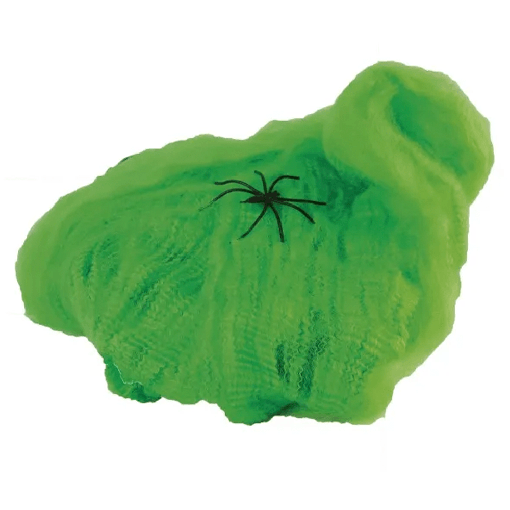 Telaraña Verde Lima  Decoracion Halloween Big Party