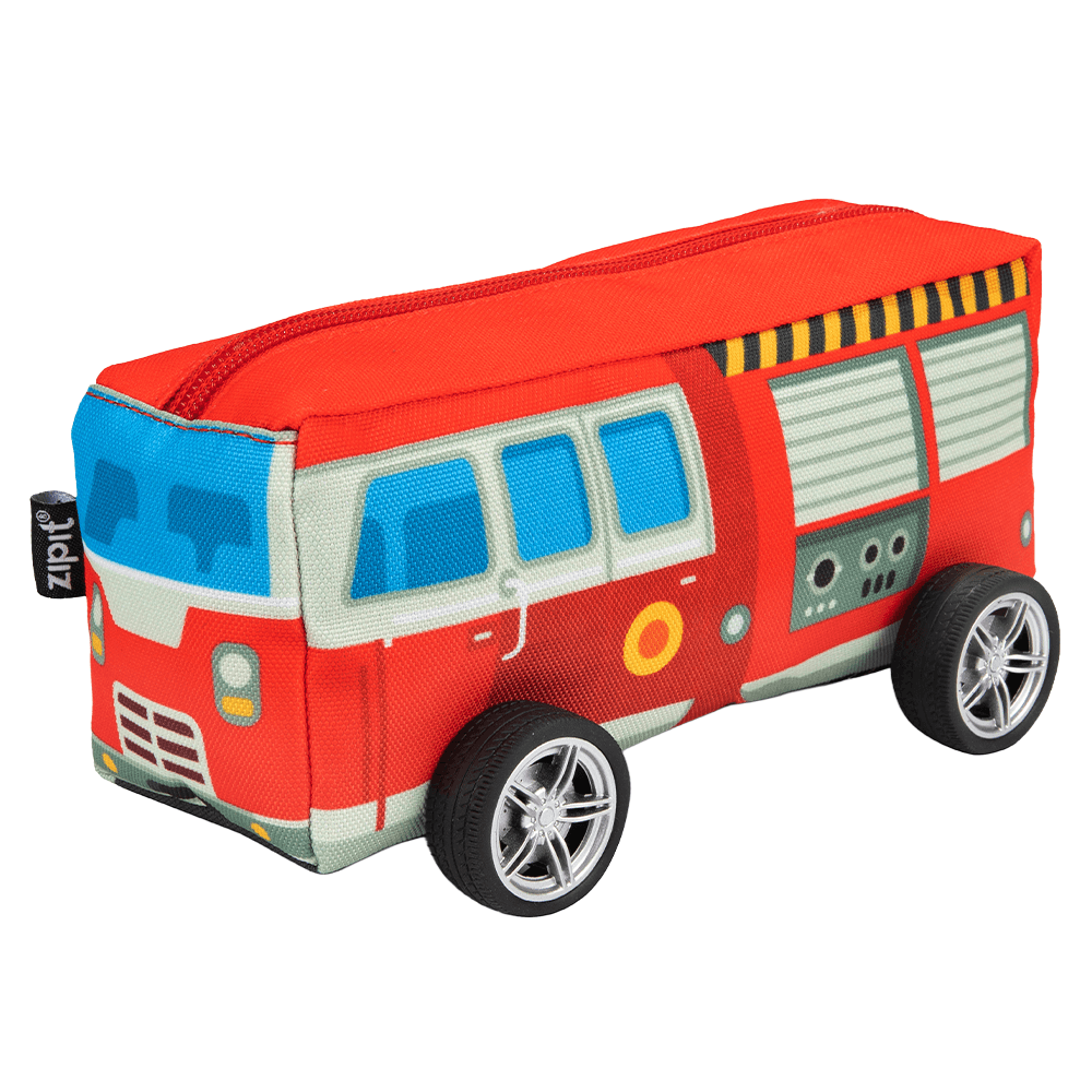 Estuche Carro De Bomberos Rojo Faber Castell