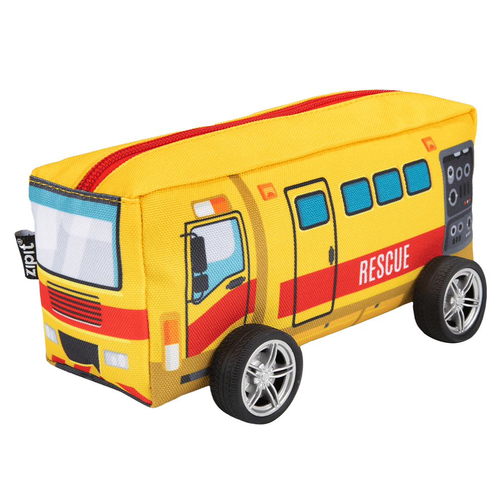 Estuche Camión De Rescate Amarillo Faber Castell