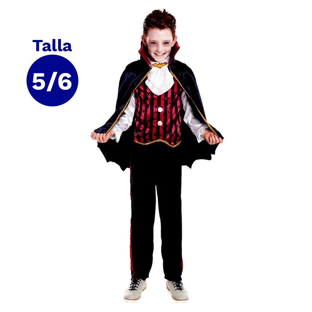 Traje Vampiro Magic Talla 5-6 Fiestamania