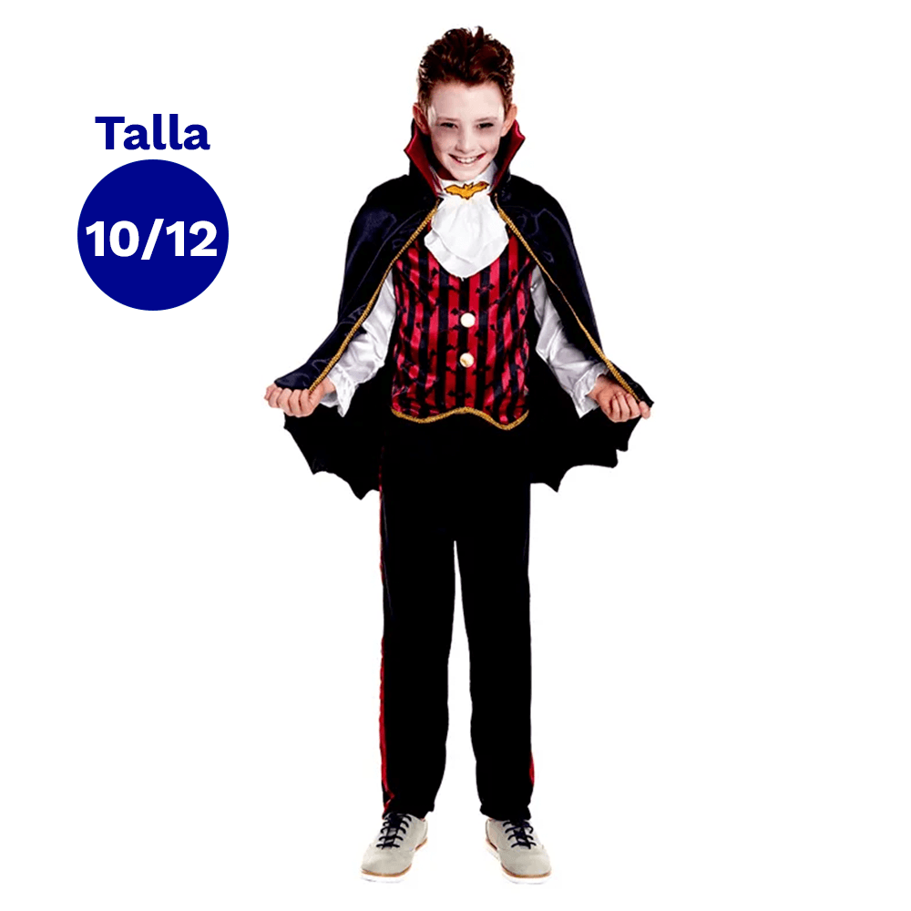 Traje Vampiro Magic Talla 10-12 Fiestamania
