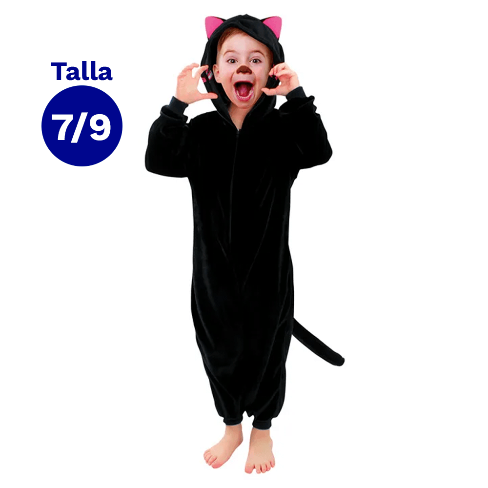 Disfraz Infantil Gatito Negro 7-9 Años Fiestamania