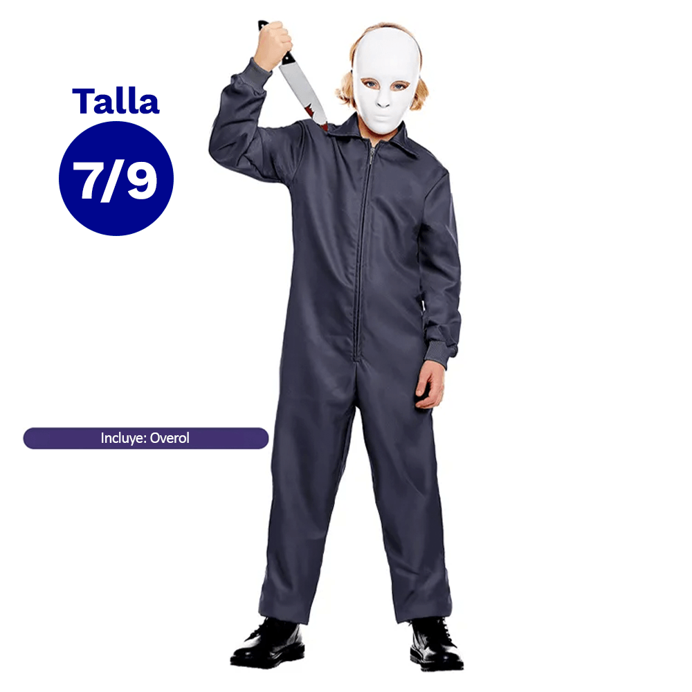 Disfraz Overol Gris Talla 7-9 Fiestamania