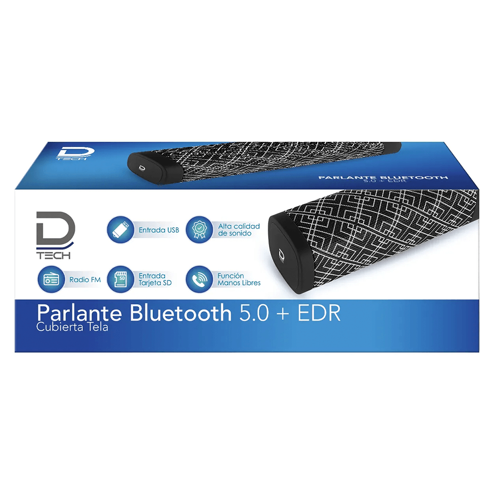 Parlante Bt 5 0 Edr Cub Tela Negro Datacom