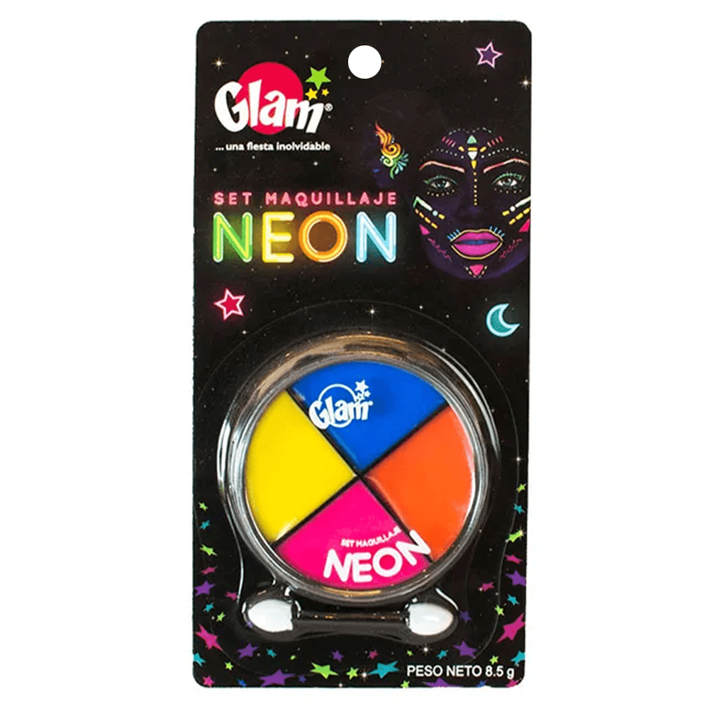 Maquillaje Set 4 Colores Neon 1 Uni Glam