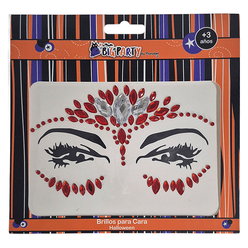 Brillos Para Cara Halloween Big Party