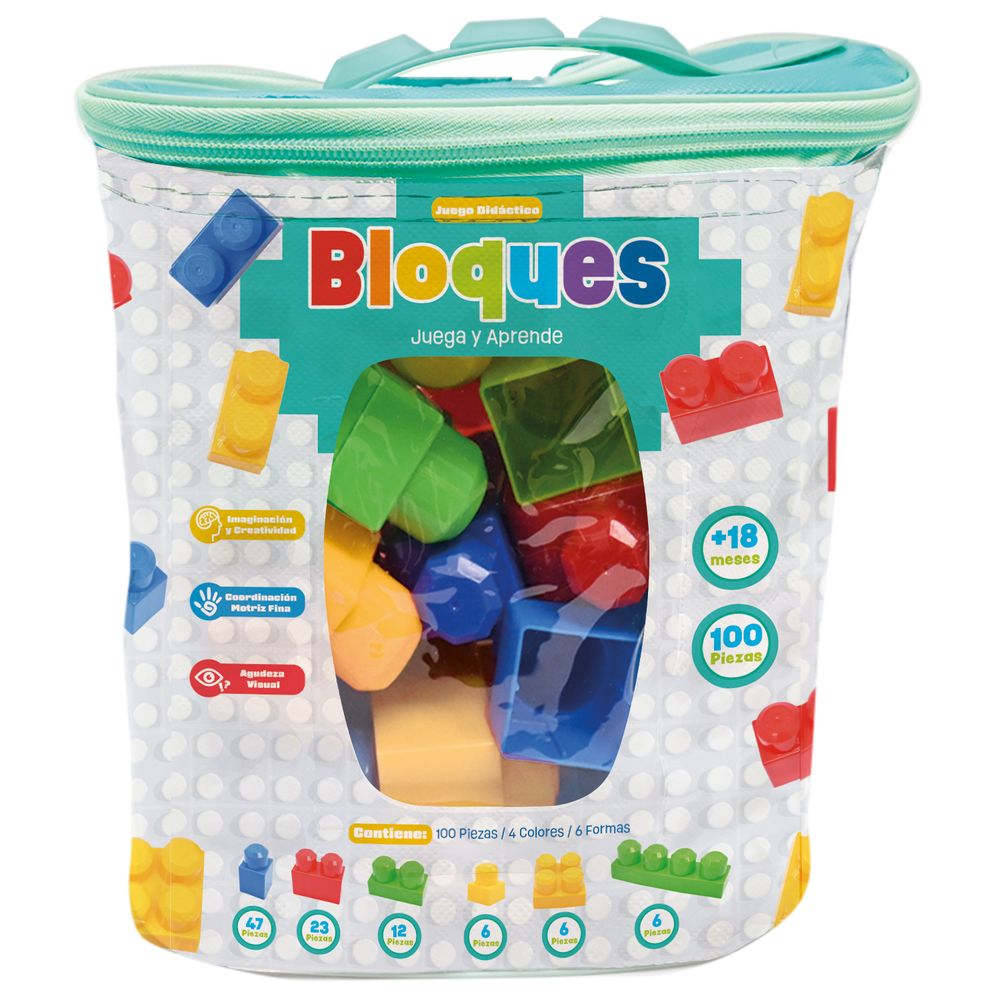 Bloques De Encaje Jumbo 100 Piezas Nobel Toys