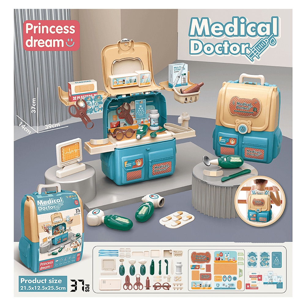Set De Doctor Maletín 37 Piezas 26 x 22 Cms Nobel Toys