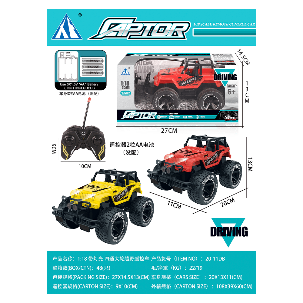 Camioneta Jeep Control Remoto 27 x 15 Cms Nobel Toys