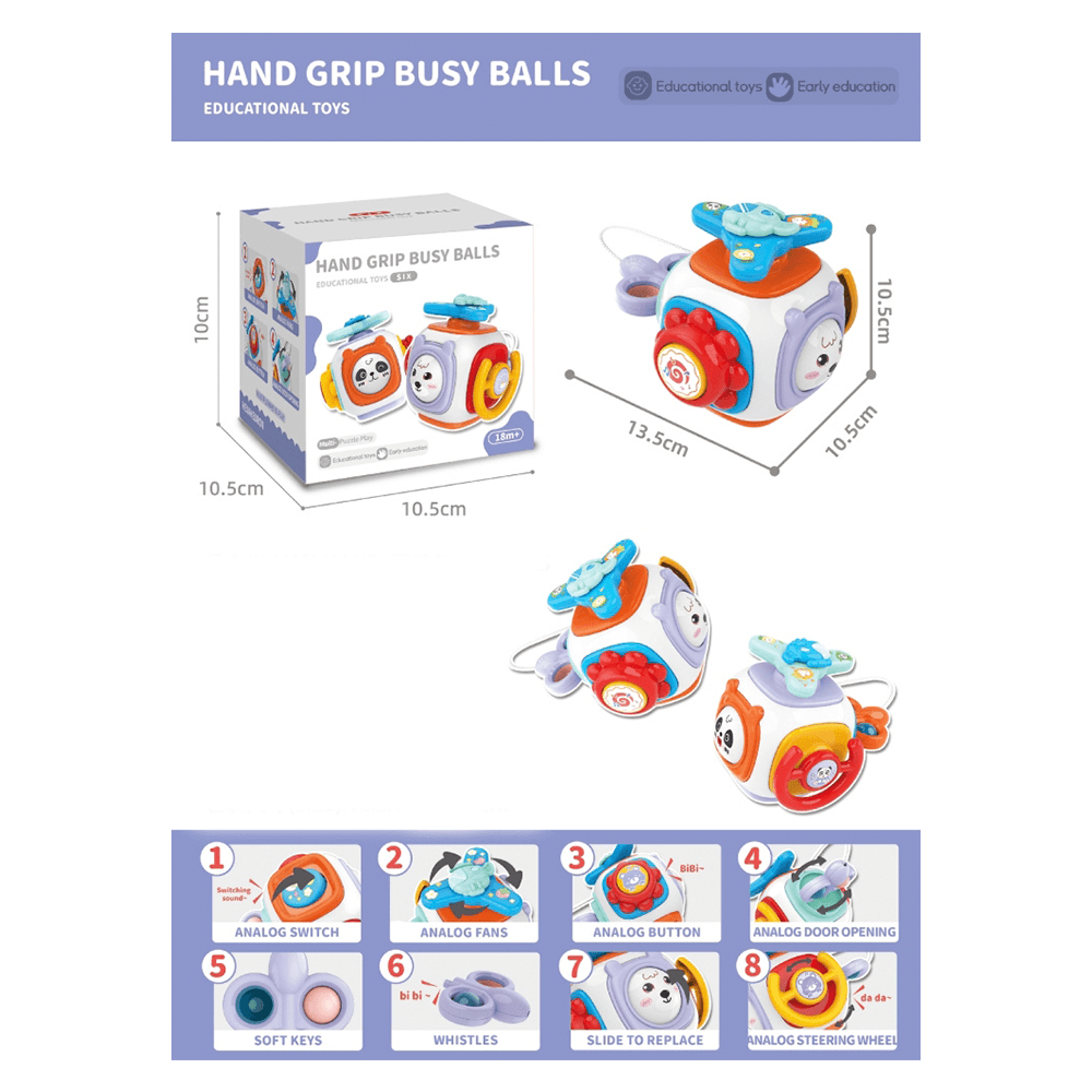 Pelota Con Actividades Didácticas 11 x 11 Cms Nobel Toys