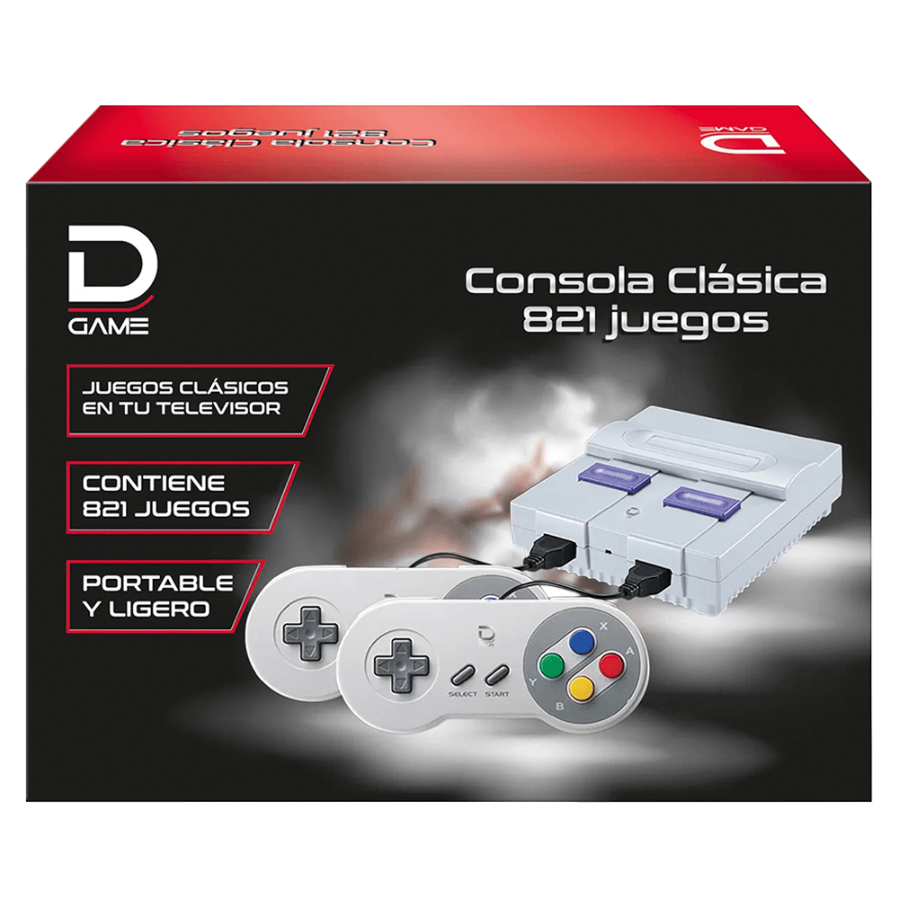 Consola De Juegos Para Tv Con 2 Controles Hdmi Datacom