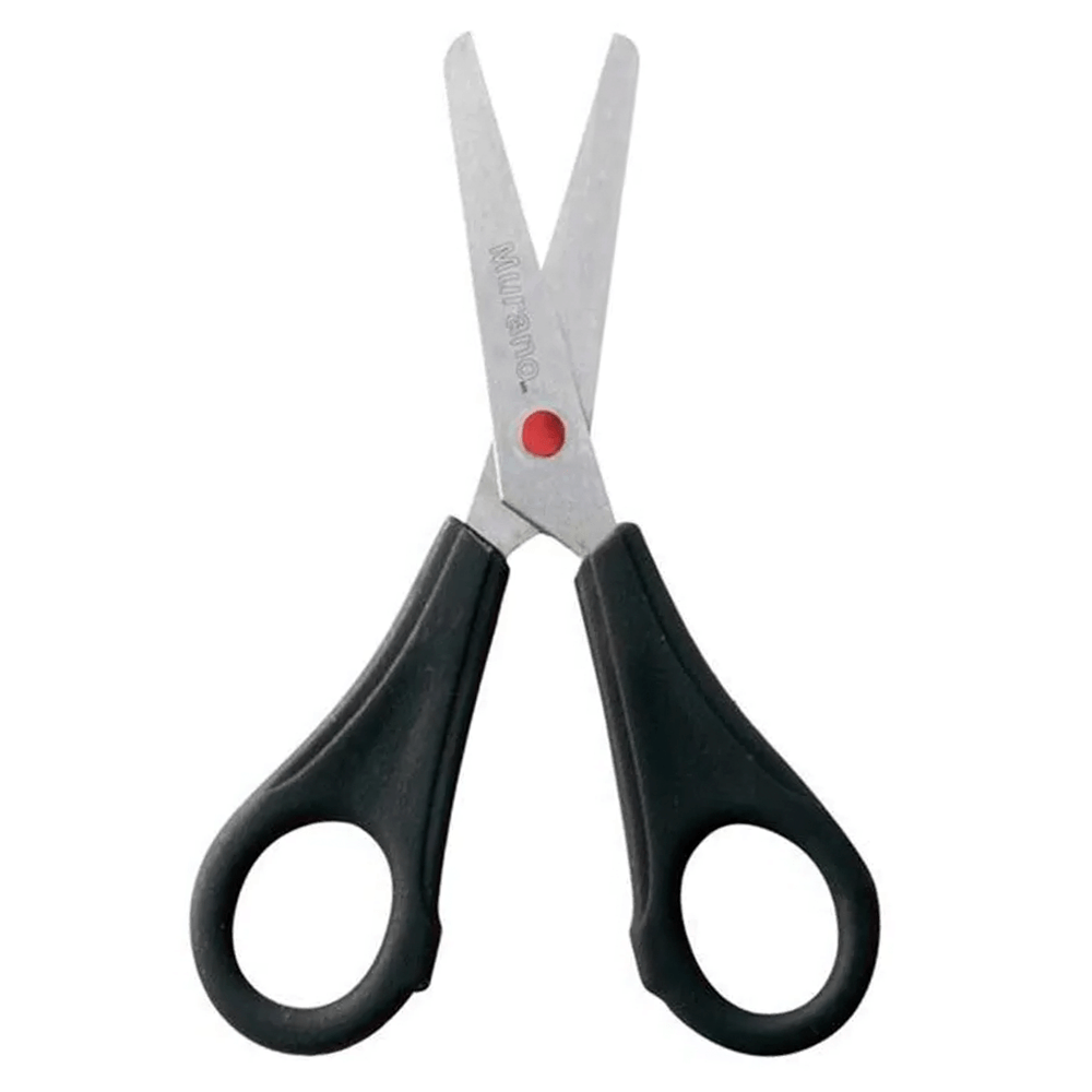 Tijera Escolar 5 1/4 Pulgadas Plast/Metal Negra Punta  Roma Murano