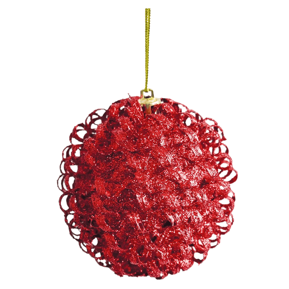 Set 6 Pinos Glitter 8 Cm Big Party