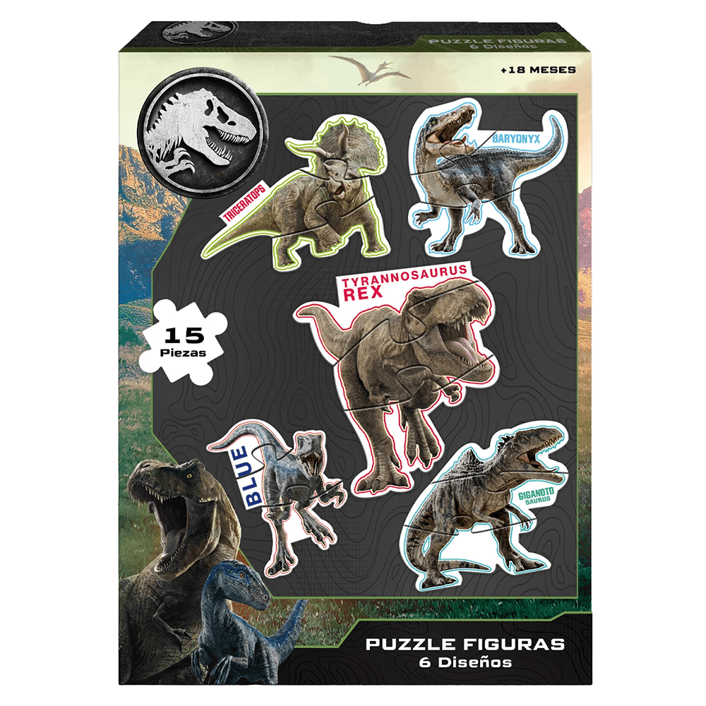 Puzzles 5 Personajes 15 Piezas Jurassic World