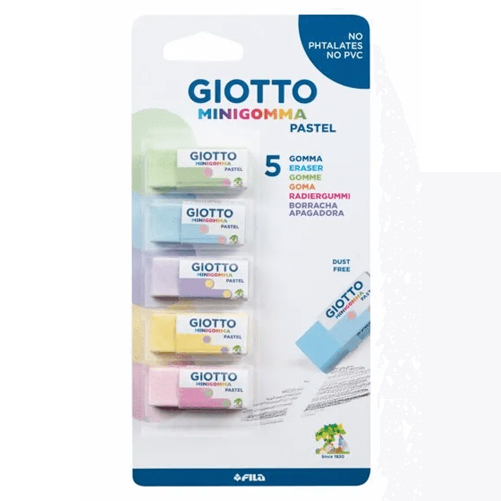 Goma De Borrar Mini 5 Unidades Giotto