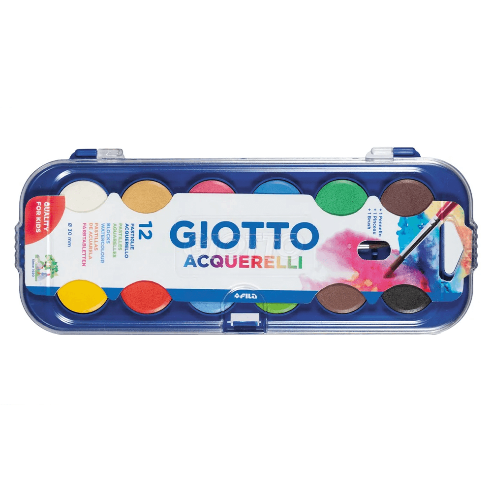 Acuarela 12 Colores 30 Mm Giotto