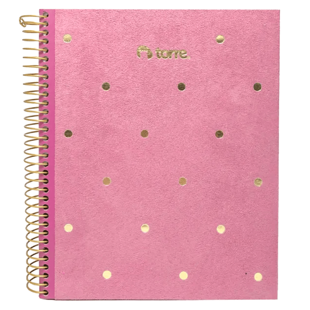 Cuaderno Especial 1/2 Oficio Velvet 120 Hojas 7 Mm Torre