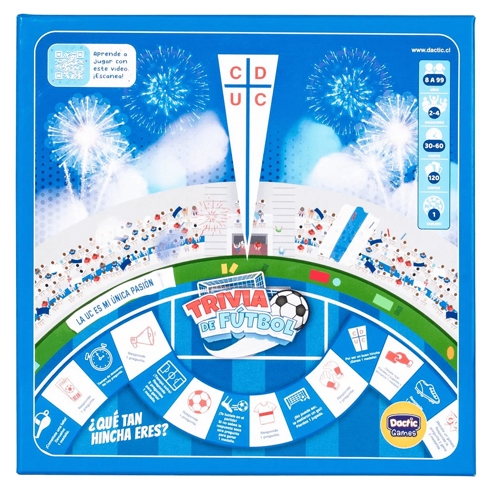 Juego De Mesa Trivia De Fútbol Universidad Católica Dactic