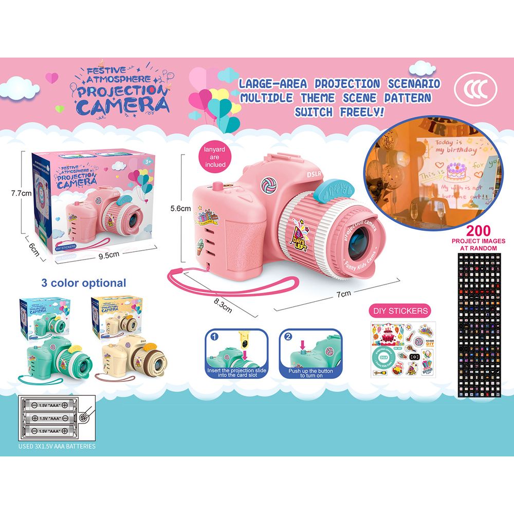 Camara Proyector De Imágenes 10 x 8 Cms Nobel Toys