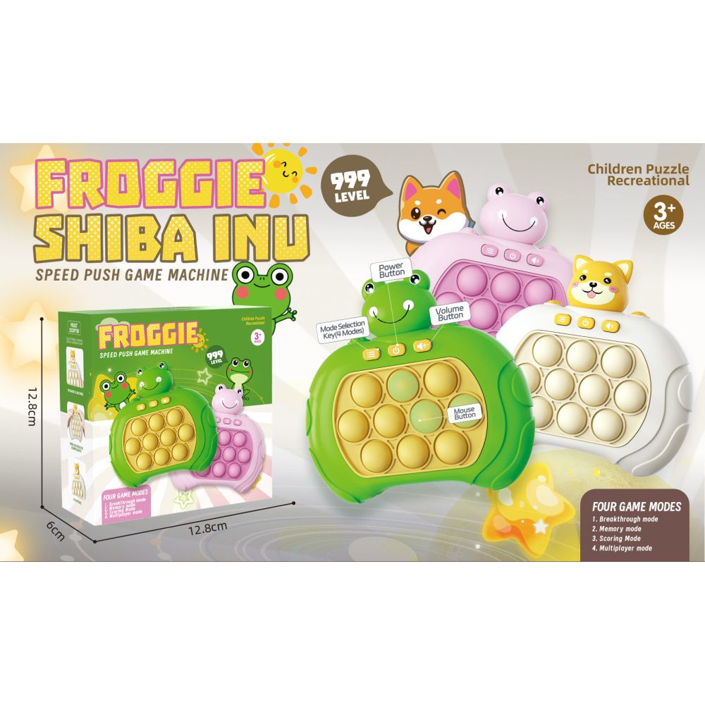 Juego Pop It Electronico 13 x 13 Cms Nobel Toys