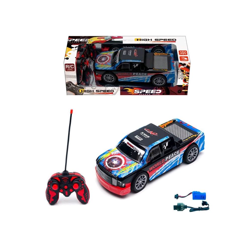 Auto Deportivo Radio Control Con Cargador 32 x 13 Cms Nobel Toys