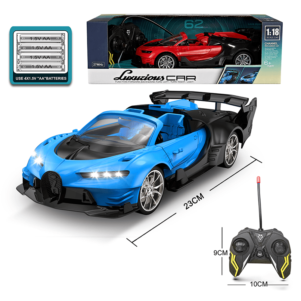 Auto Deportivo Control Remoto 31 x 15 Cms Nobel Toys