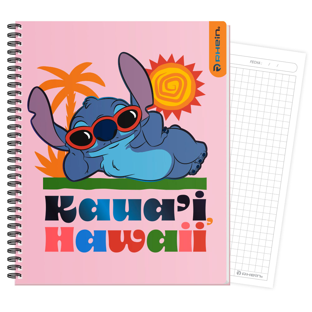 Cuaderno Universitario Stitch Fruit 100 Hojas 7 Mm Diseño 1 Rhein
