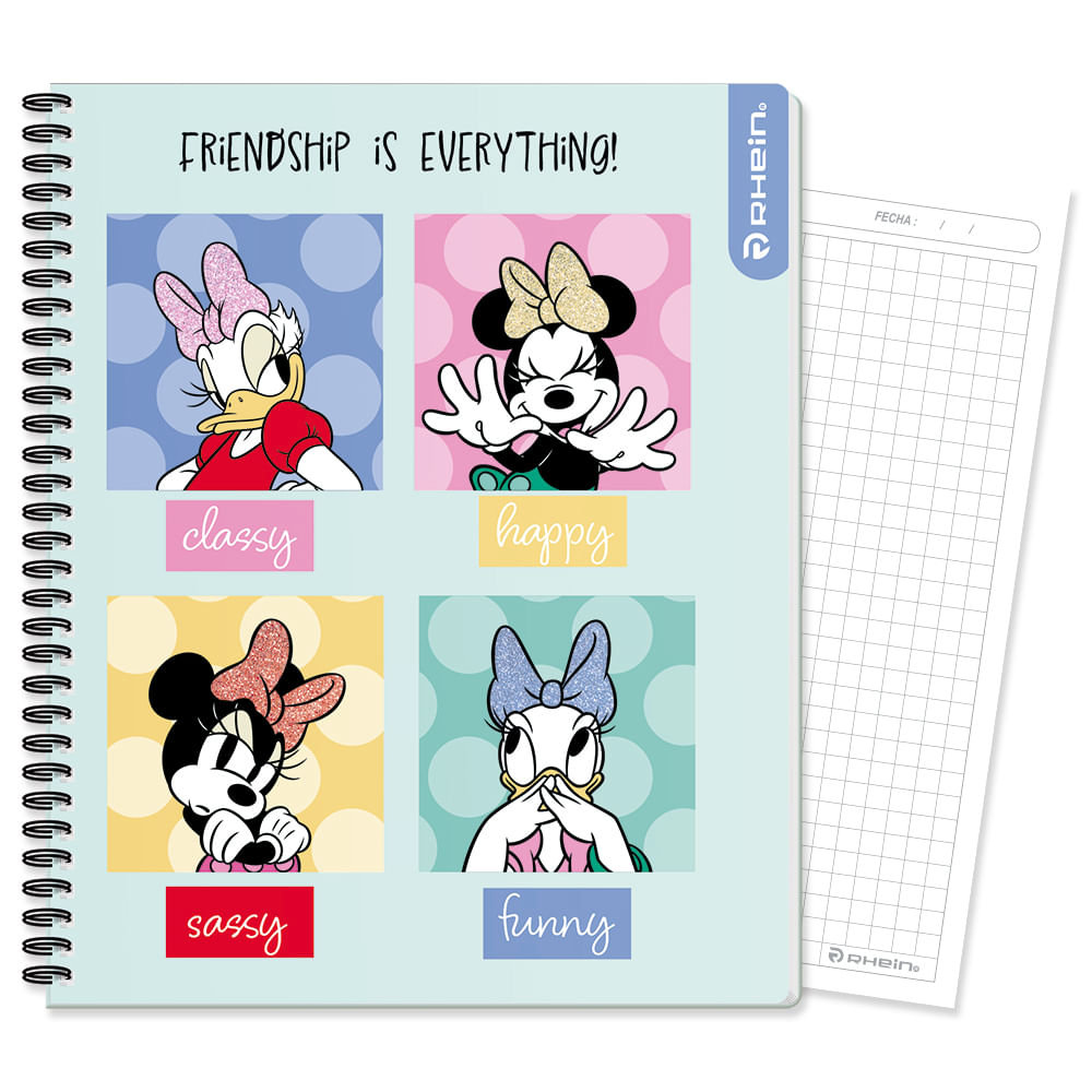Cuaderno Universitario Minnie 100 Hojas 7 Mm Coleccion 1 - Diseño 1 Rhein