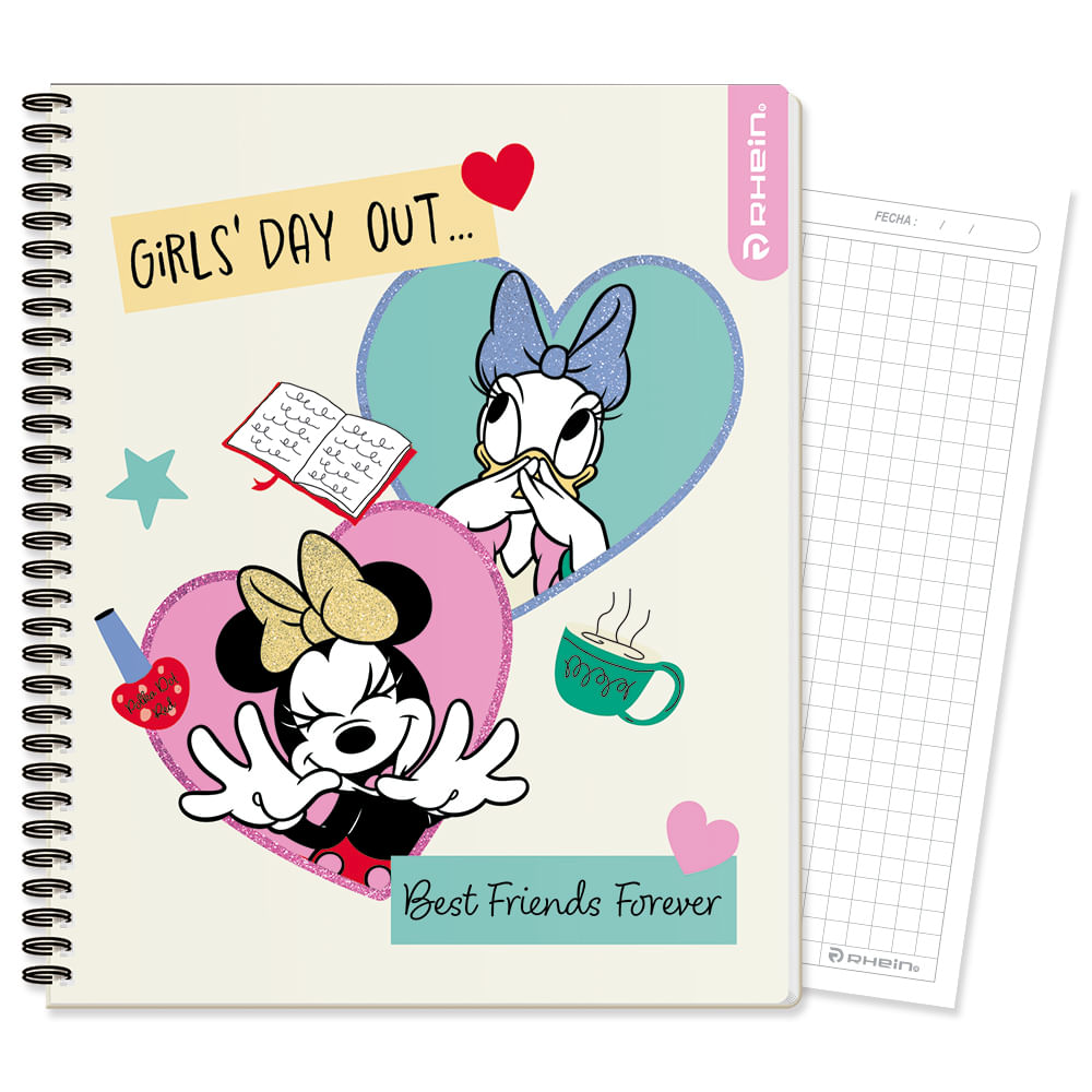 Cuaderno Universitario Minnie 100 Hojas 7 Mm Coleccion 1 - Diseño 4 Rhein