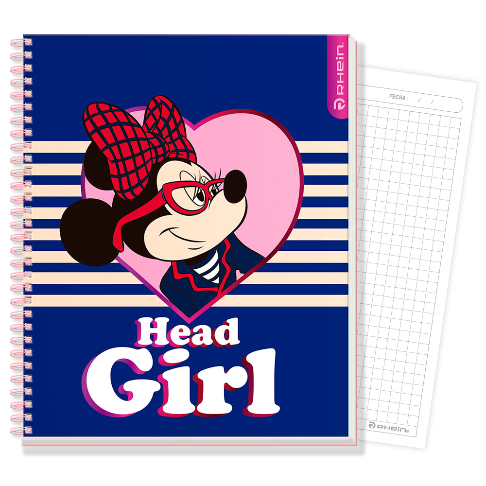 Cuaderno Universitario Minnie 100 Hojas 7 Mm Coleccion 2 - Diseño 1 Rhein
