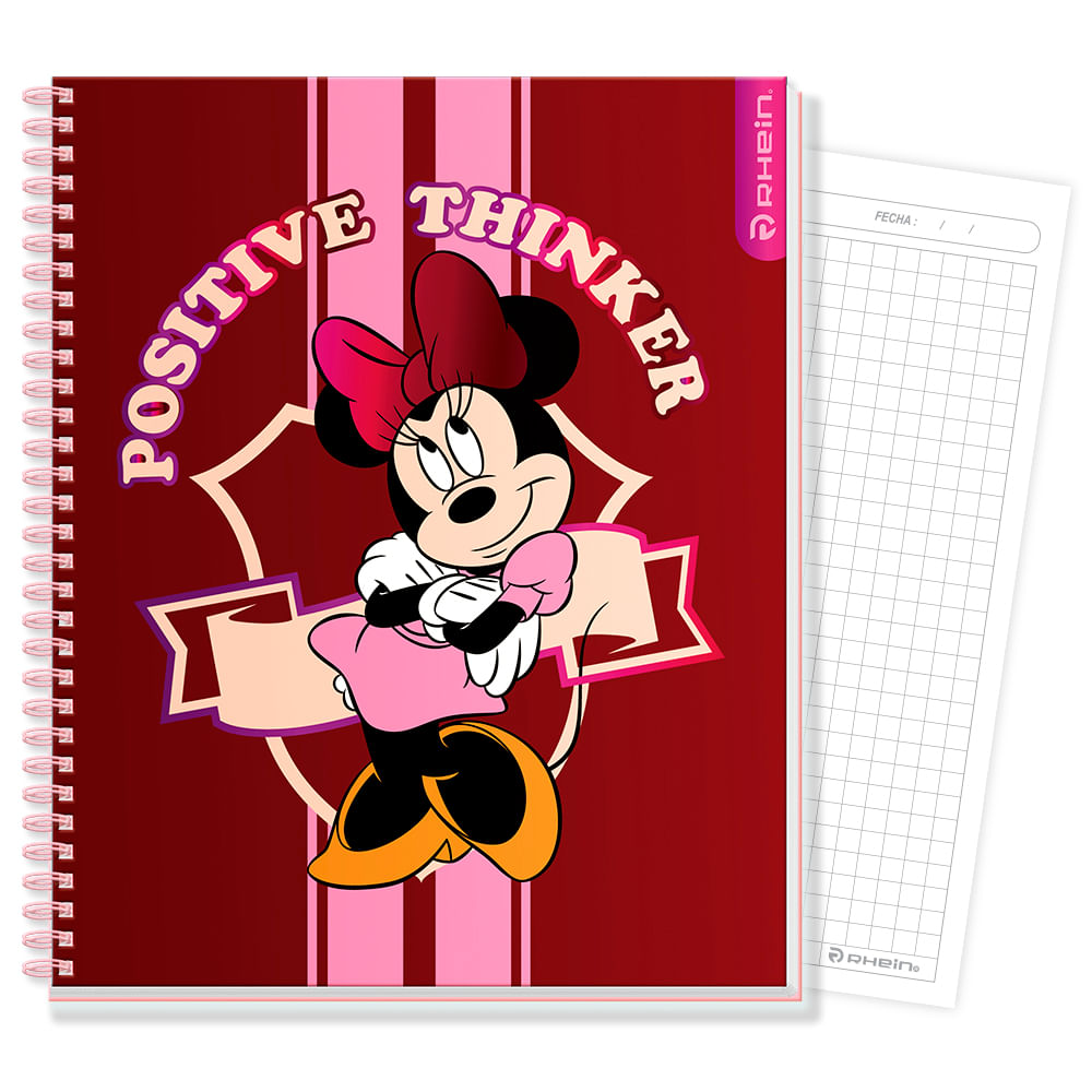 Cuaderno Universitario Minnie 100 Hojas 7 Mm Coleccion 2 - Diseño 2 Rhein