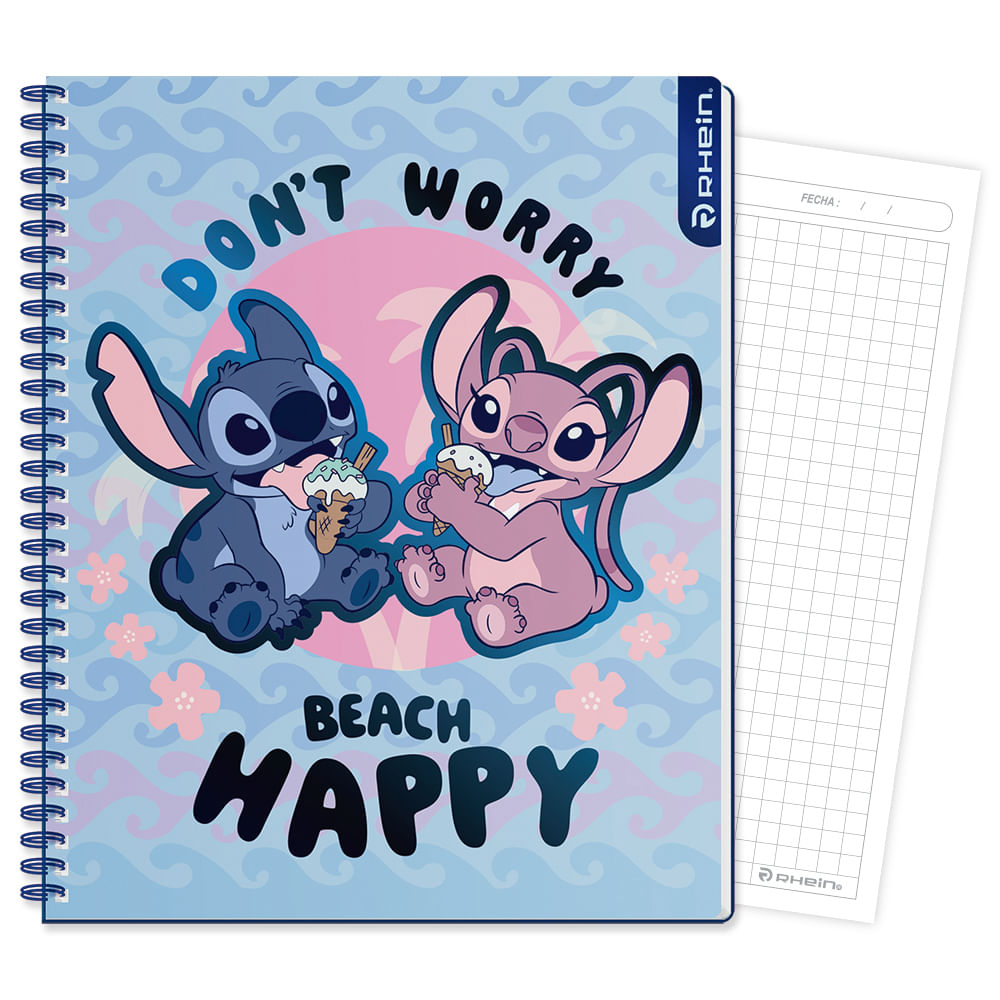 Cuaderno Universitario Stitch 100 Hojas 7 Mm Coleccion 2 - Diseño 2 Rhein