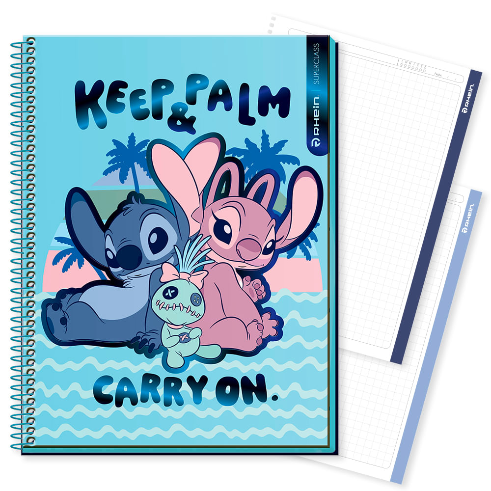 Cuaderno Especial Super Class Carta Stitch Waves 120 Hojas 7 Mm Diseño 1 Rhein