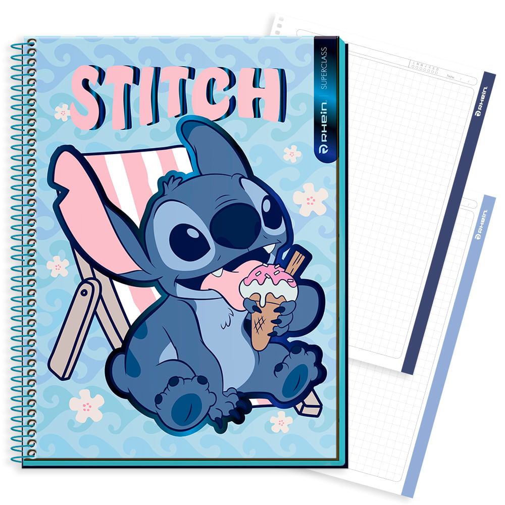 Cuaderno Especial Super Class Carta Stitch Waves 120 Hojas 7 Mm Diseño 3 Rhein