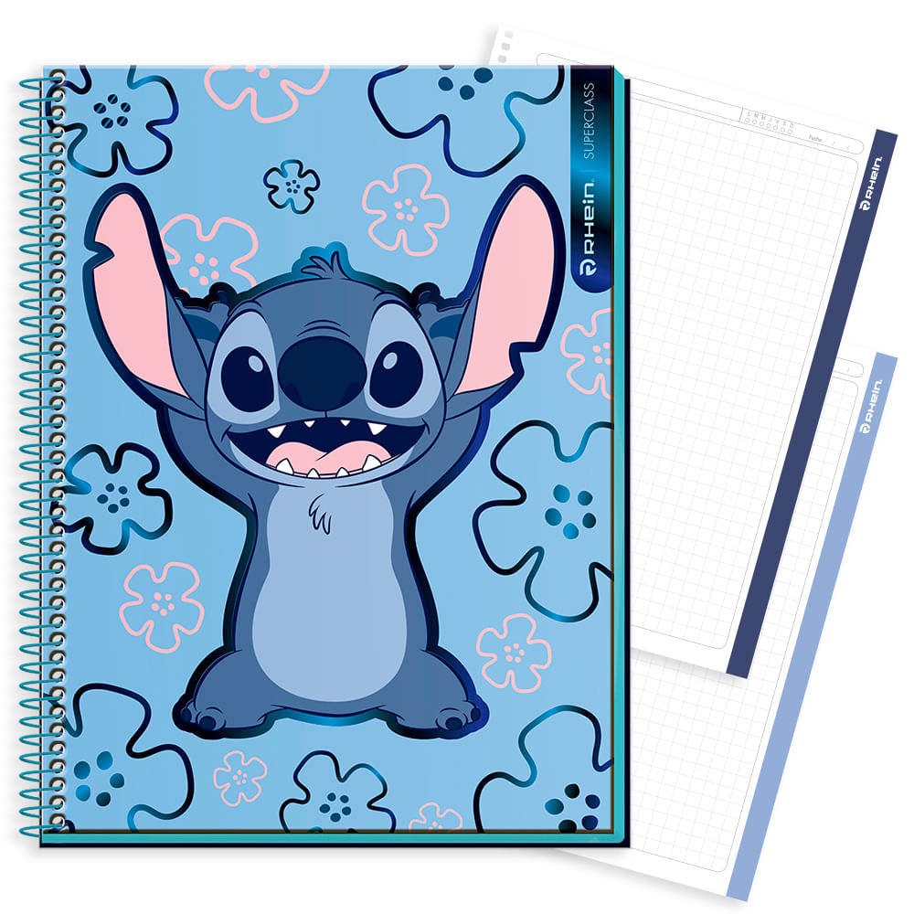 Cuaderno Especial Super Class Carta Stitch Waves 120 Hojas 7 Mm Diseño 4 Rhein
