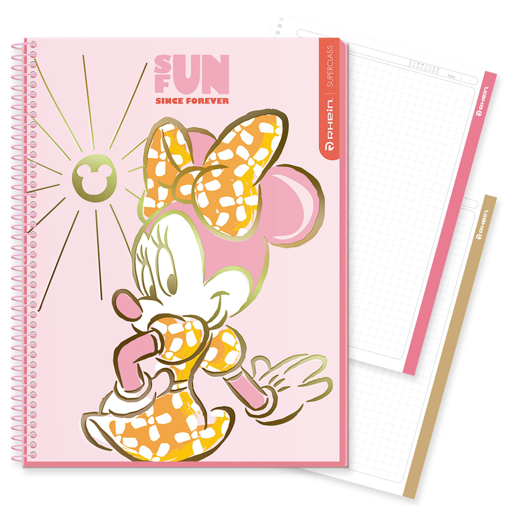 Cuaderno Especial Super Class Carta Minnie Craft Girl 120 Hojas 7 Mm Diseño 1 Rhein