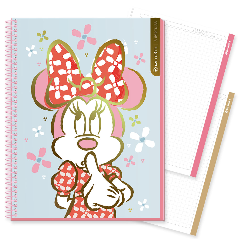 Cuaderno Especial Super Class Carta Minnie Craft Girl 120 Hojas 7 Mm Diseño 2 Rhein