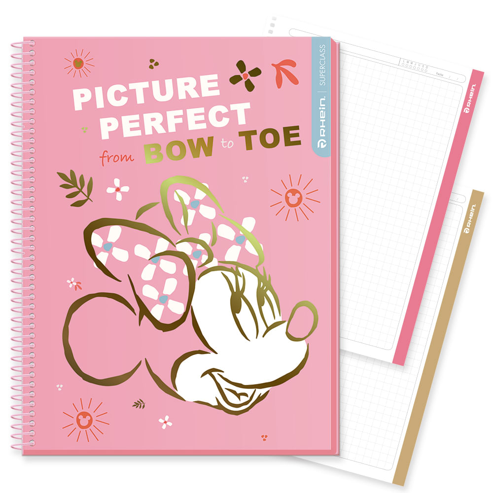 Cuaderno Especial Super Class Carta Minnie 120 Hojas 7 Mm Diseño 4 Rhein