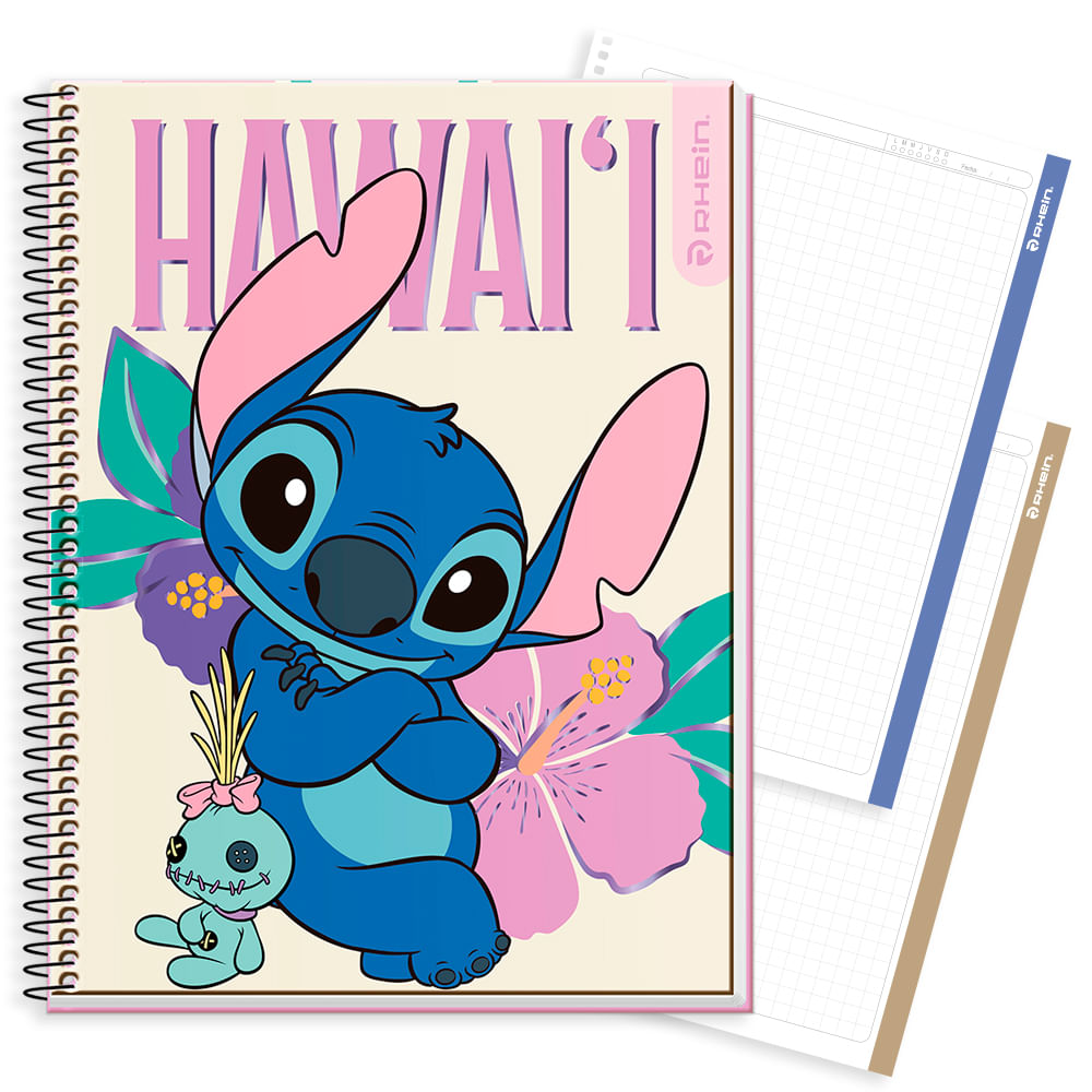 Cuaderno Especial Carta Stitch Hawaii 120 Hojas 7 Mm Diseño 1 Rhein