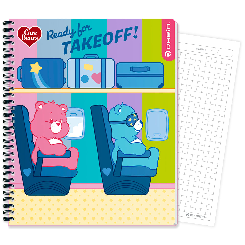 Cuaderno Universitario Care Bears 100 Hojas 7 Mm Diseño 2 Rhein