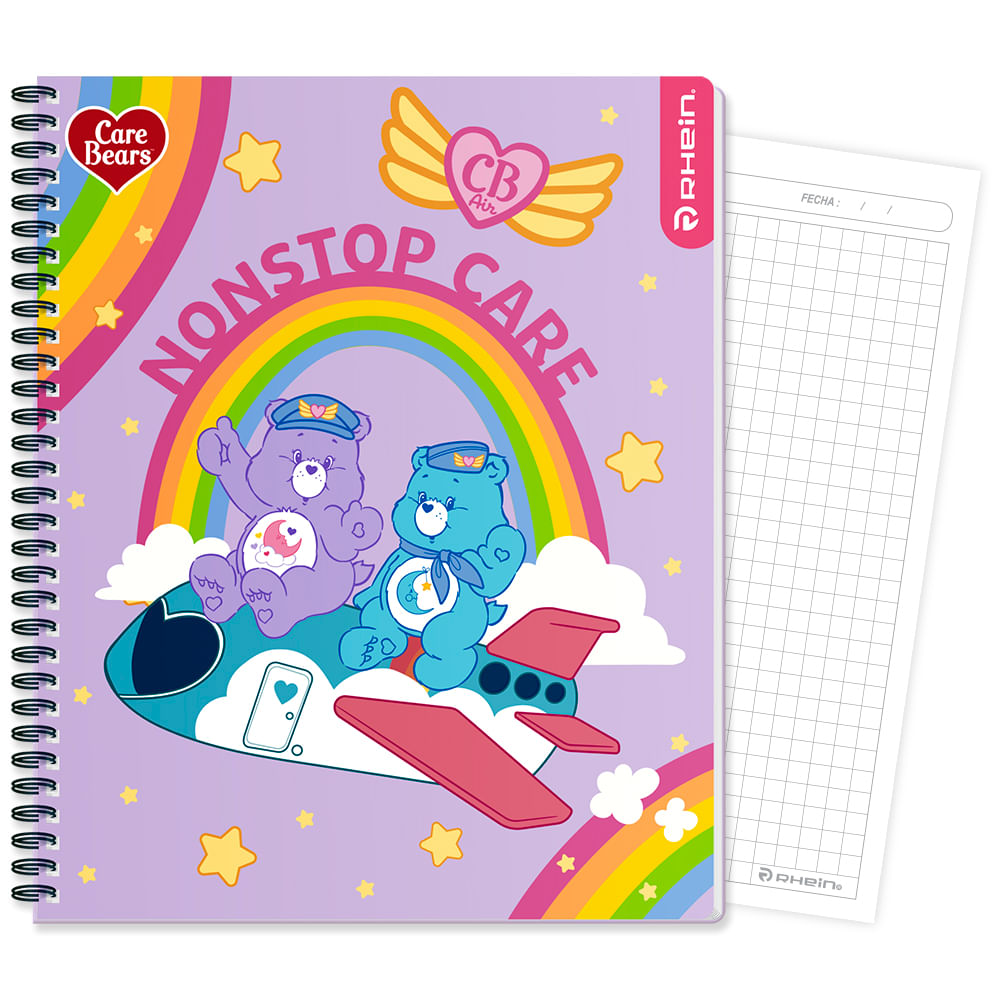 Cuaderno Universitario Care Bears 100 Hojas 7 Mm Diseño 4 Rhein