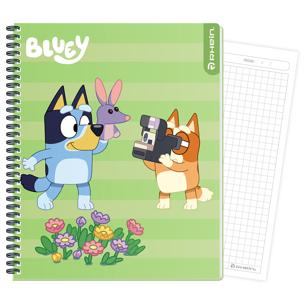 Cuaderno Universitario Bluey 100 Hojas 7 Mm Diseño 2 Rhein