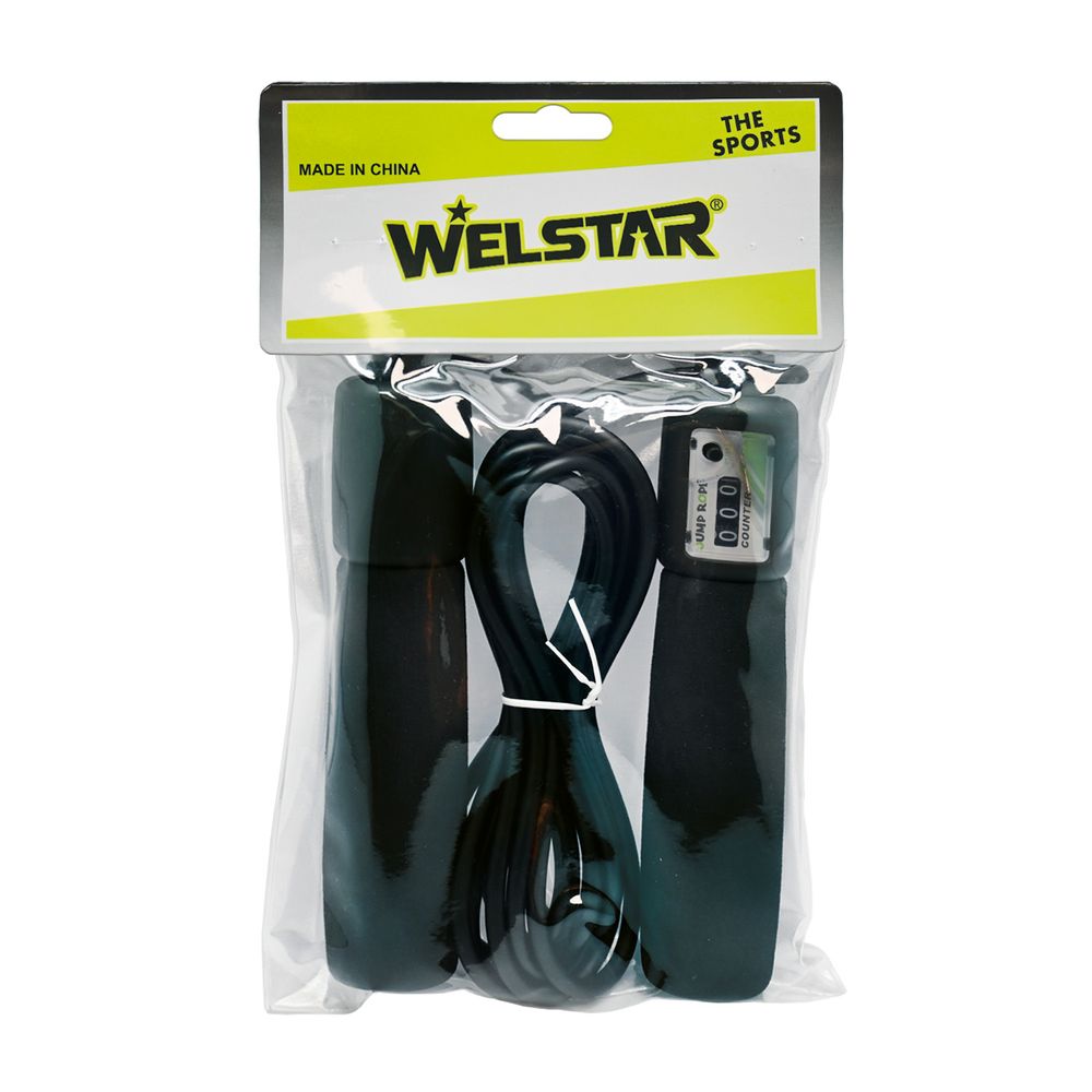 Cuerda Para Saltar Negro  Con Conteo Nobel Toys