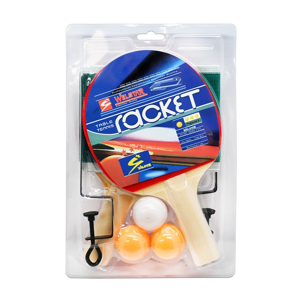 Set Paletas Ping Ping Con Malla 6 Piezas Nobel Toys