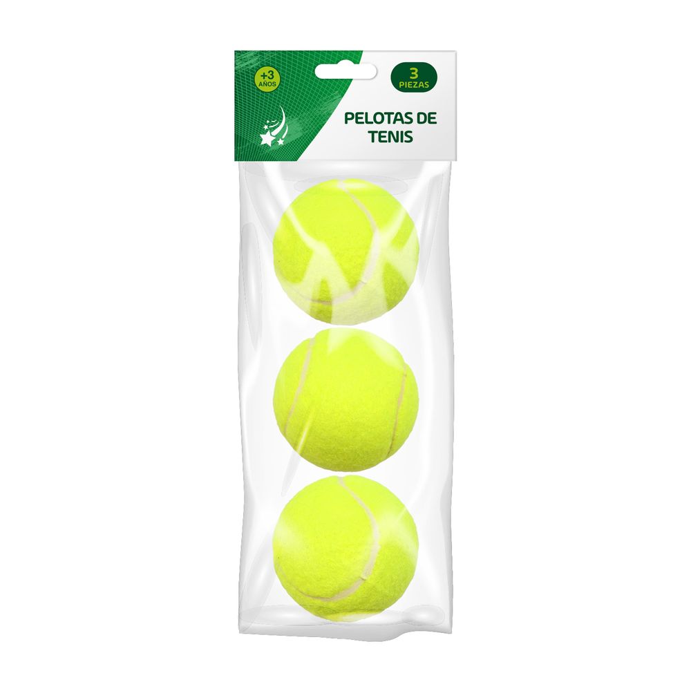 Pelota De Tennis 3 Piezas Nobel Toys