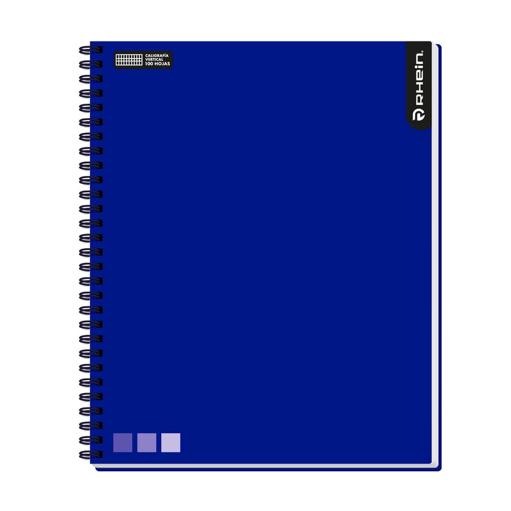 Cuaderno Universitario Liso One Color Caligrafia Vertical 100 Hojas Rhein