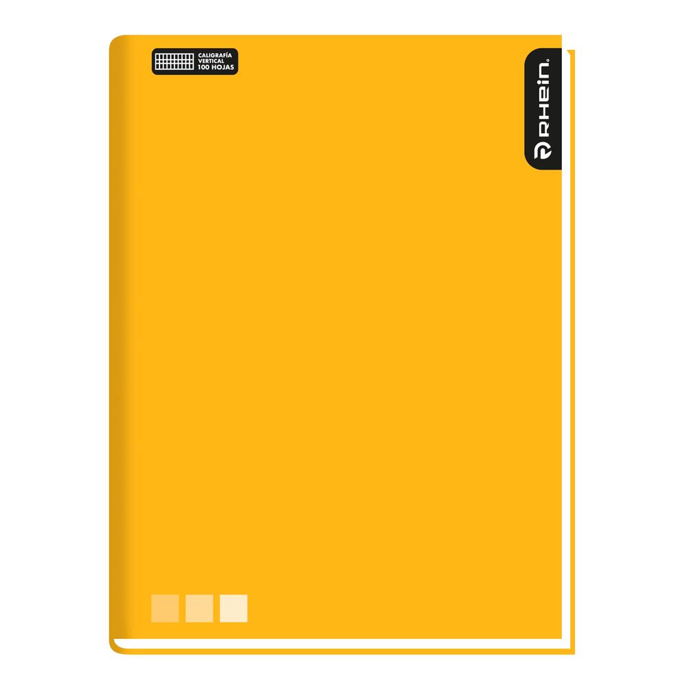 Cuaderno College Liso One Color Caligrafia Vertical 100 Hojas Rhein