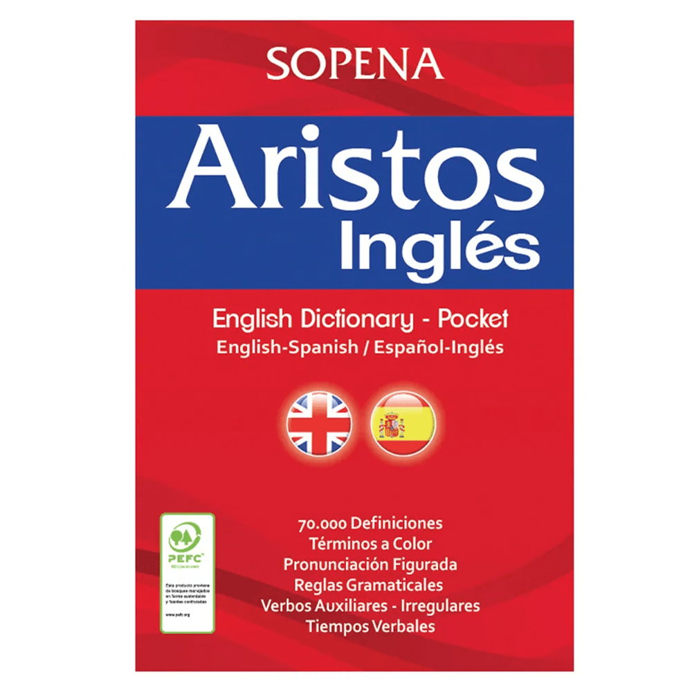 Diccionario Aristos Ingles/ Español Tapa Flexible 534 Paginas Sopena
